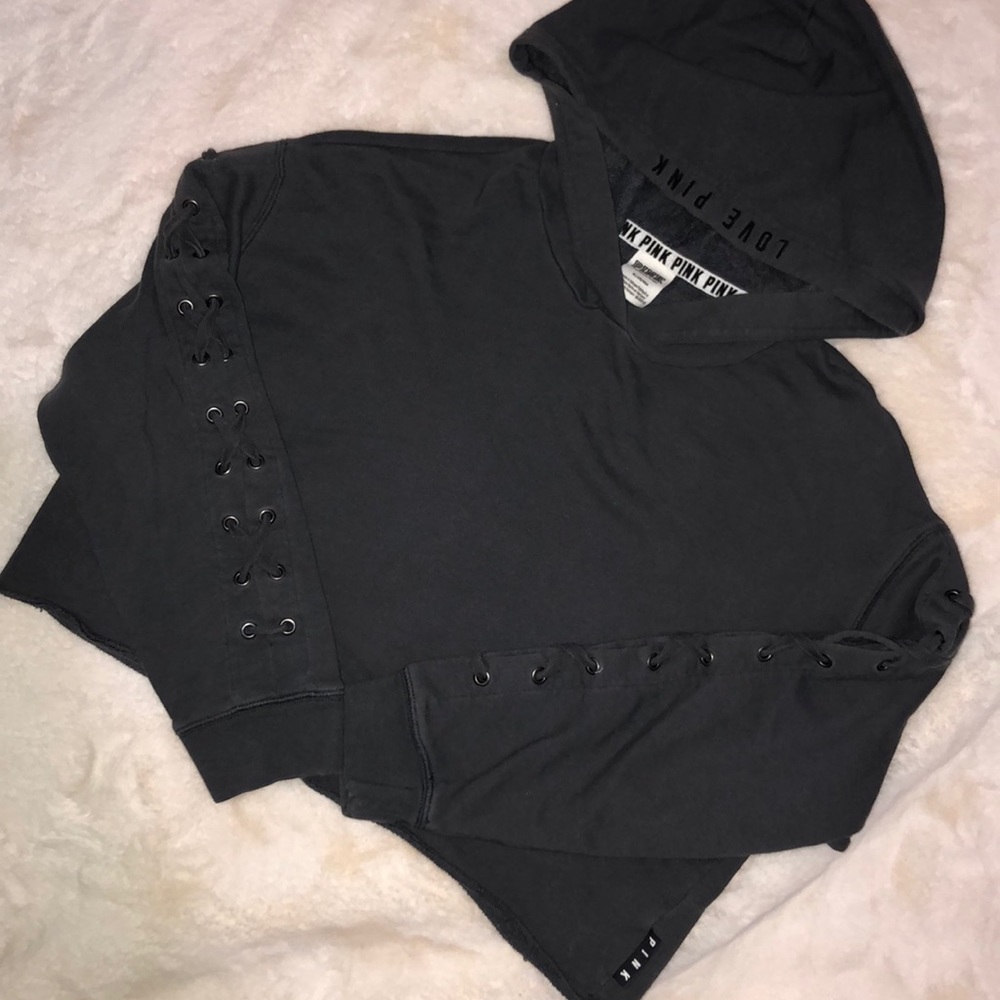 PINK cropped hoodie
